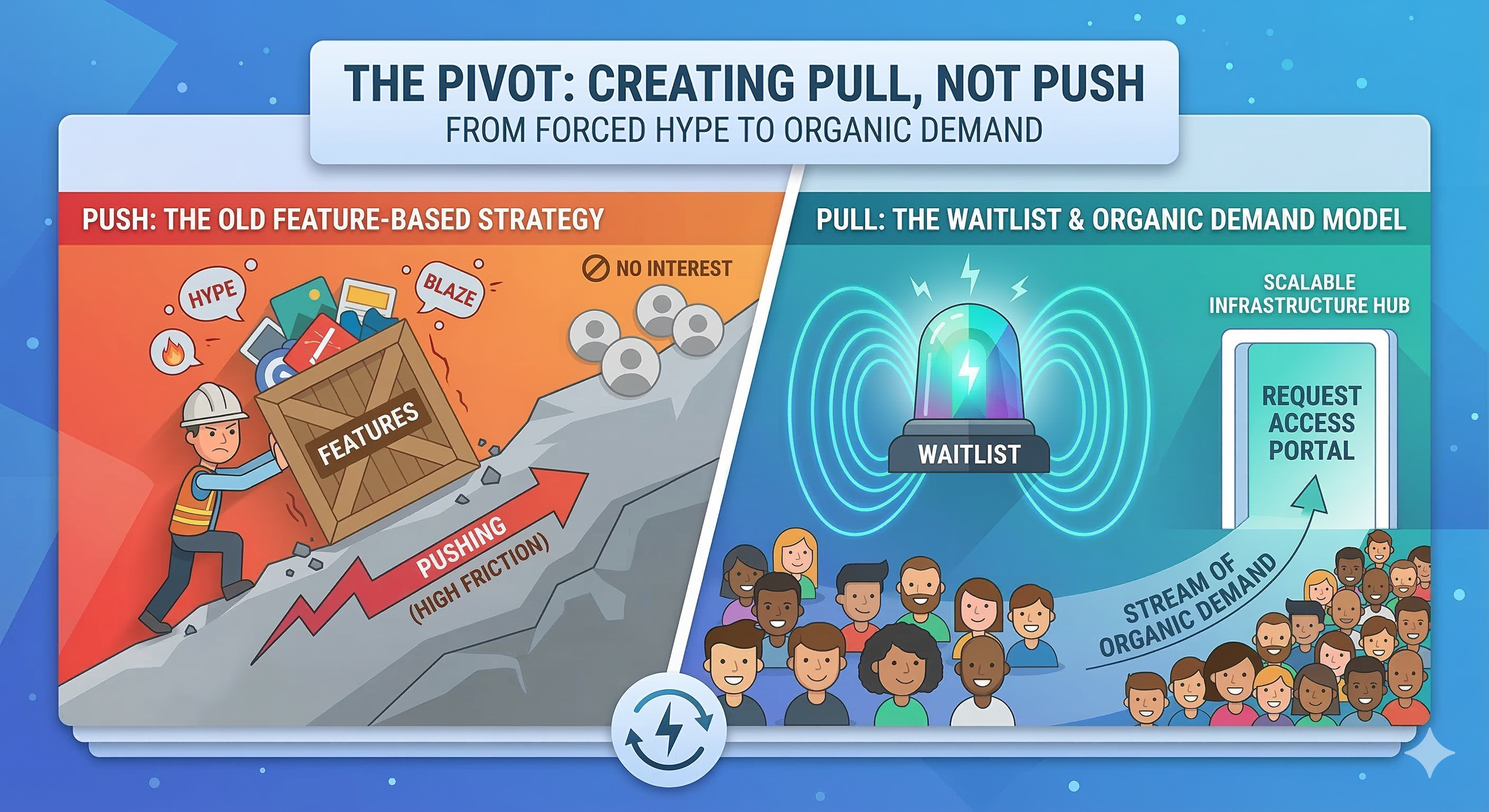 Creating Pull vs. Pushing Harder: A Leadership Philosophy